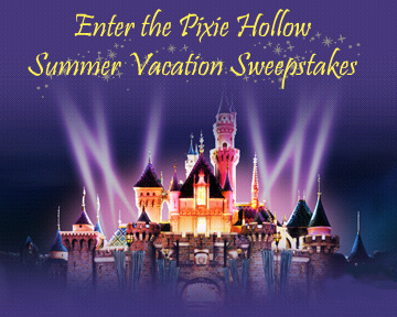 Sweep Stakes on Pixie Hollow Summer Vacation Sweepstakes   Disney   O   Rama