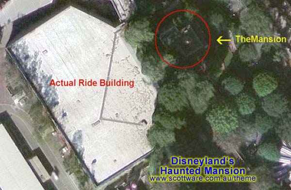Aerial View of Haunted Mansion