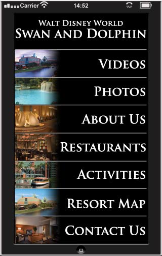 Access Walt Disney World Resort Info Via iPhone and iTouch App