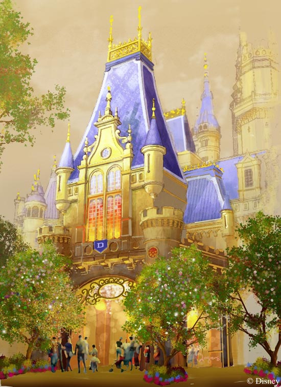 Sneek Peek at Enchanted Storybook Castle at Shanghai Disneyland
