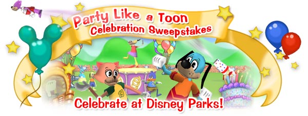 Disney’s  Party Like a Toon Celebration Sweepstakes