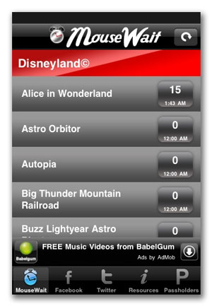 Get Accurate Disneyland Wait Times & More With New iPhone App