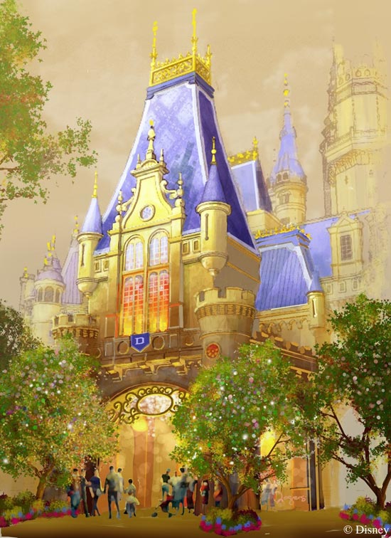 Sneek Peek at Enchanted Storybook Castle at Shanghai Disneyland