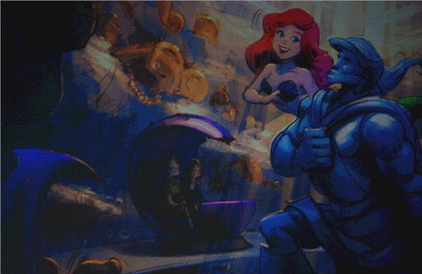 Concept Art for Little Mermaid Attraction at Fantasyland