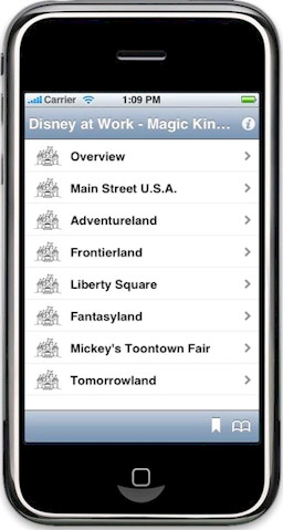 Disney at Work: Magic Kingdom App on iPhone