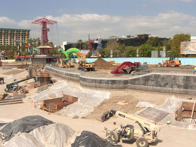 Quite a lot of heavy equipment has been moved into Paradise Bay.