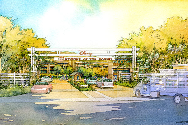 Proposed entrance for the Disney/ABC Studios at the Ranch