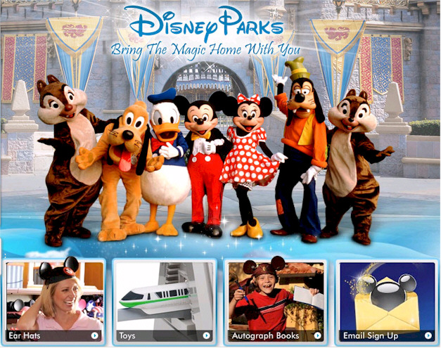 DisneyStore.com Screenshot