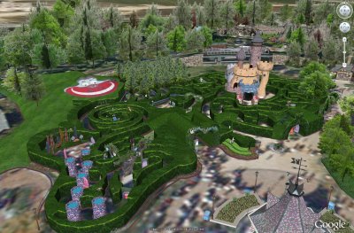 Disneyland Paris at Google Earth