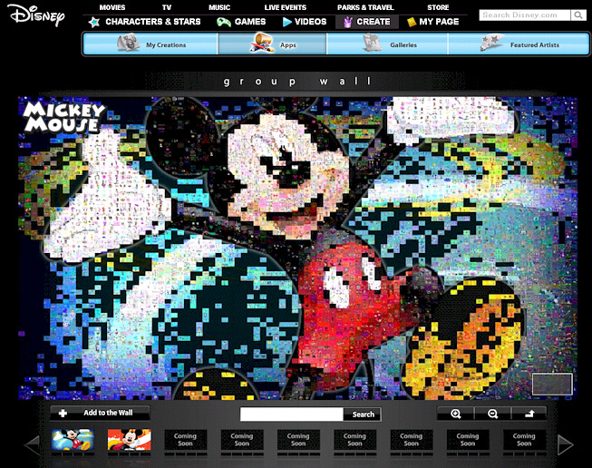 Disney.com Create Group Wall