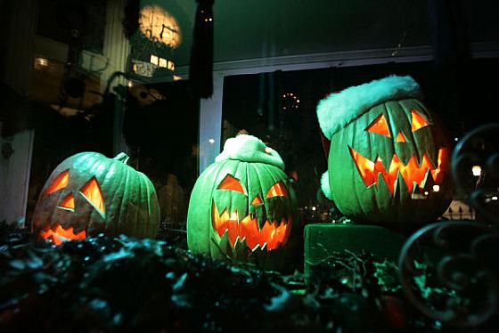 Ghastly-green pumpkins