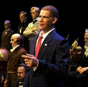 President Barak Obama in The Hall of Presidents