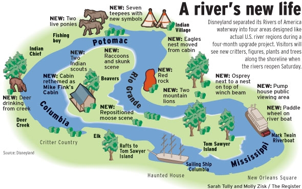 Rivers of America Map